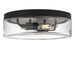 Myhouse Lighting Generation Lighting - GLF1722MBK - Two Light Flush Mount - Rhett - Midnight Black