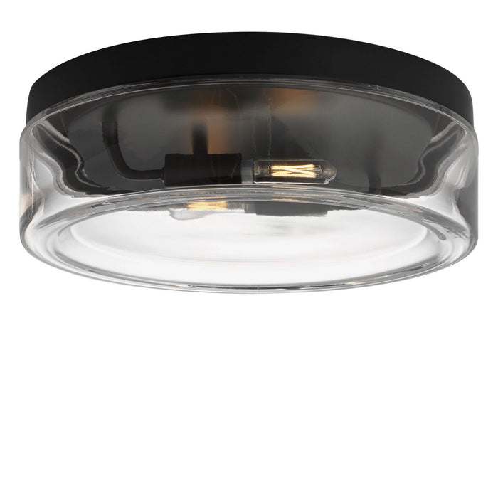 Myhouse Lighting Generation Lighting - GLF1722MBK - Two Light Flush Mount - Rhett - Midnight Black