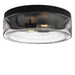 Myhouse Lighting Generation Lighting - GLF1722MBK - Two Light Flush Mount - Rhett - Midnight Black