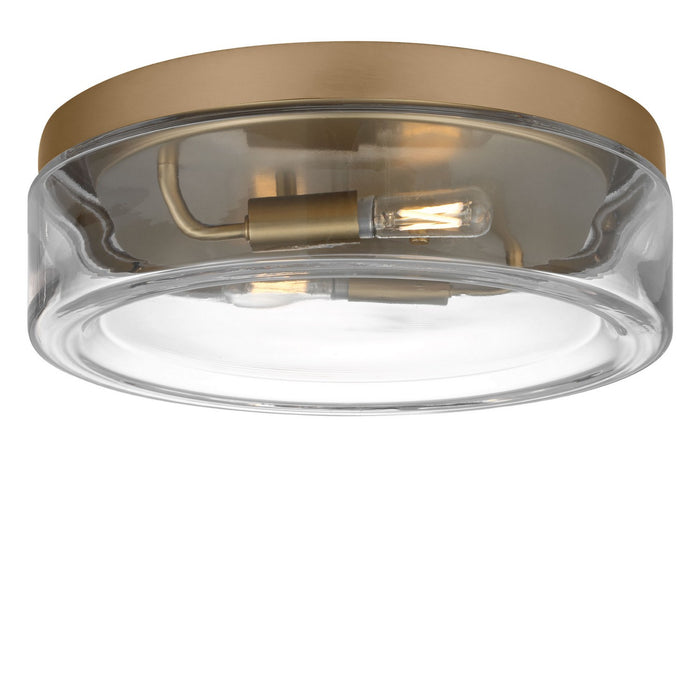 Myhouse Lighting Generation Lighting - GLF1722SB - Two Light Flush Mount - Rhett - Satin Brass