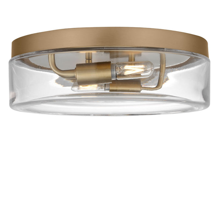 Myhouse Lighting Generation Lighting - GLF1722SBE - Two Light Flush Mount - Rhett - Satin Brass