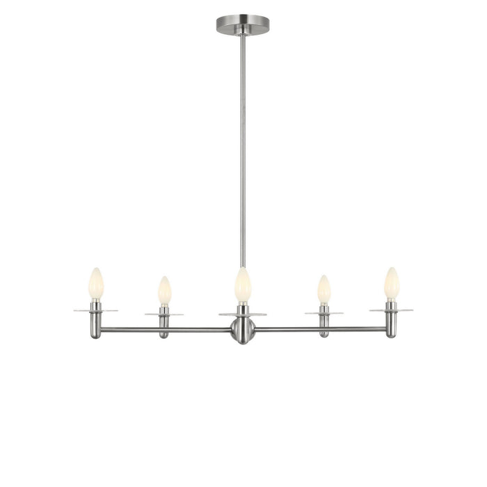 Myhouse Lighting Generation Lighting - GLC1865BNE - Five Light Chandelier - Vilera - Brushed Nickel