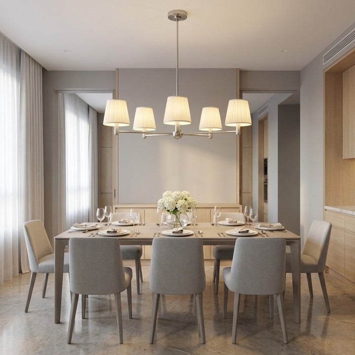 Myhouse Lighting Generation Lighting - GLC1865BNE - Five Light Chandelier - Vilera - Brushed Nickel