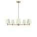 Myhouse Lighting Generation Lighting - GLC1865SB - Five Light Chandelier - Vilera - Satin Brass