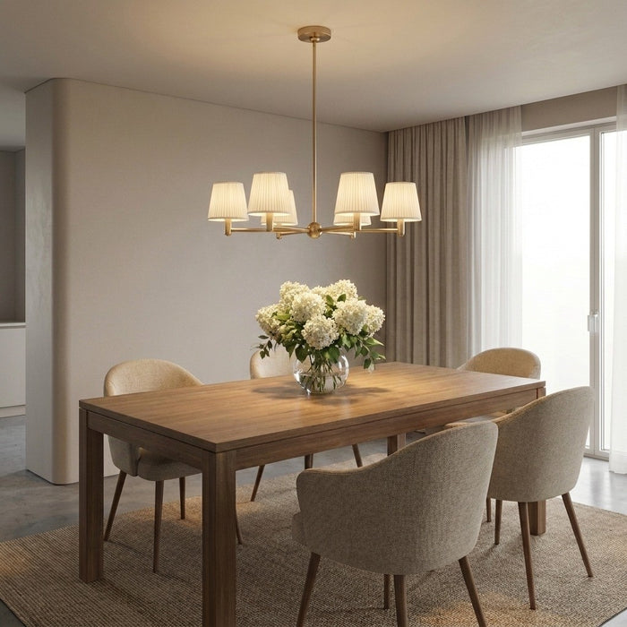 Myhouse Lighting Generation Lighting - GLC1865SB - Five Light Chandelier - Vilera - Satin Brass