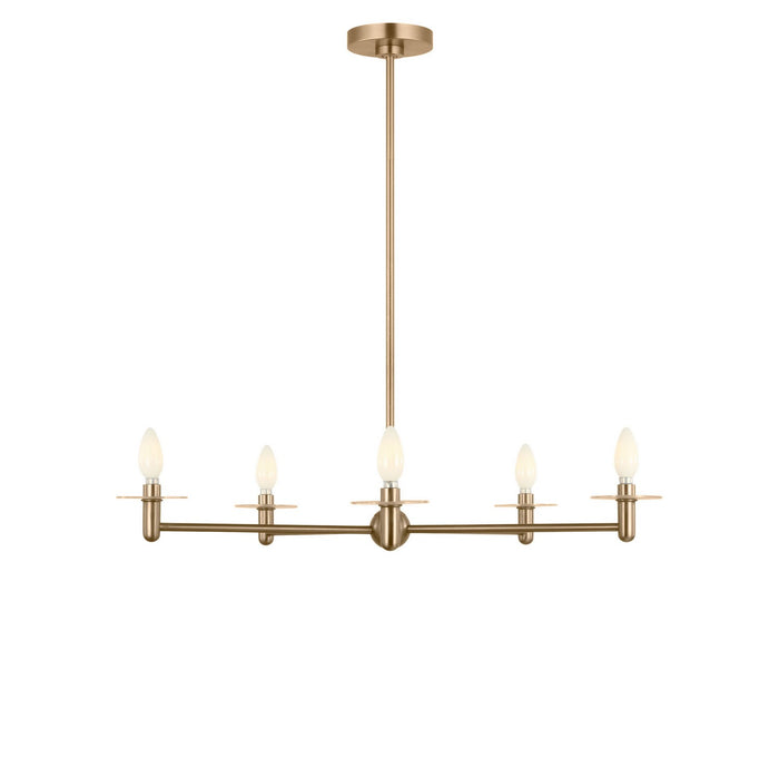 Myhouse Lighting Generation Lighting - GLC1865SBE - Five Light Chandelier - Vilera - Satin Brass