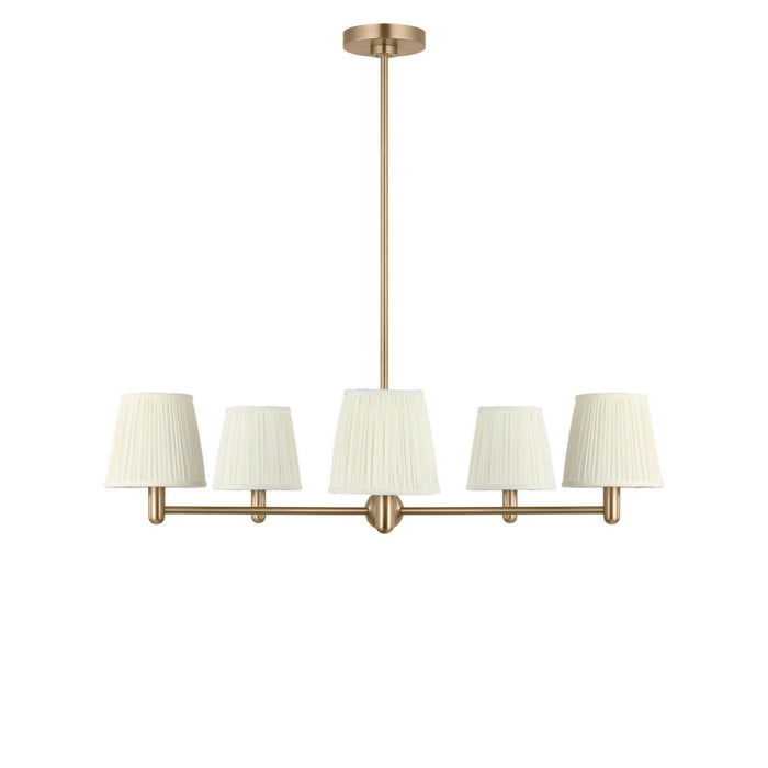 Myhouse Lighting Generation Lighting - GLC1865SBE - Five Light Chandelier - Vilera - Satin Brass
