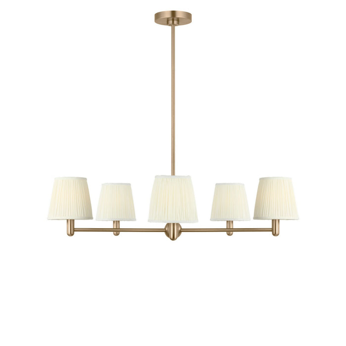Myhouse Lighting Generation Lighting - GLC1865SBE - Five Light Chandelier - Vilera - Satin Brass