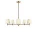 Myhouse Lighting Generation Lighting - GLC1865SBE - Five Light Chandelier - Vilera - Satin Brass