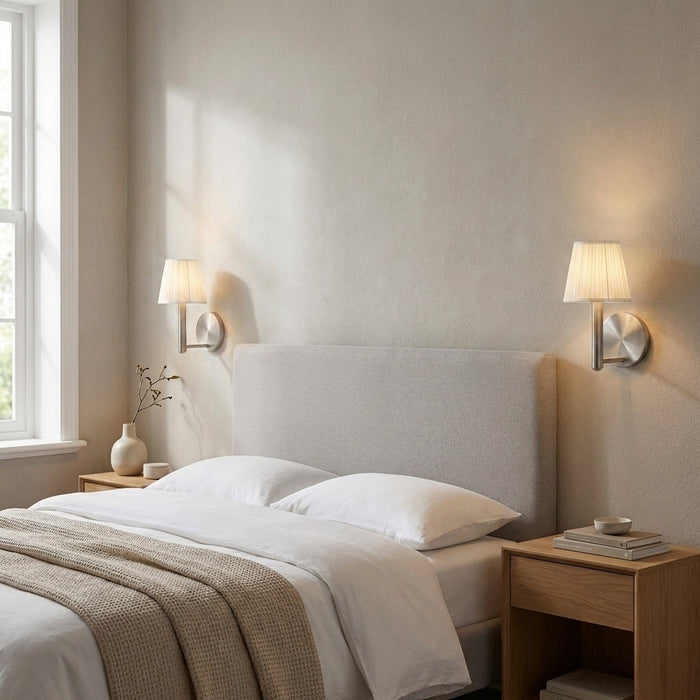 Myhouse Lighting Generation Lighting - GLW1881BN - One Light Wall Sconce - Vilera - Brushed Nickel