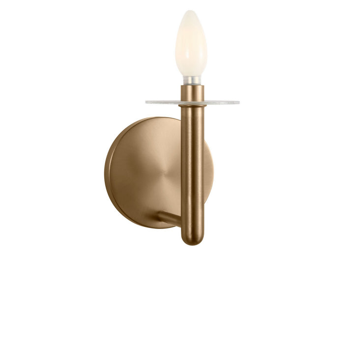 Myhouse Lighting Generation Lighting - GLW1881SBE - One Light Wall Sconce - Vilera - Satin Brass