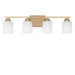 Myhouse Lighting Generation Lighting - 4420904EN3-848 - Four Light Bath - Vinton - Satin Brass