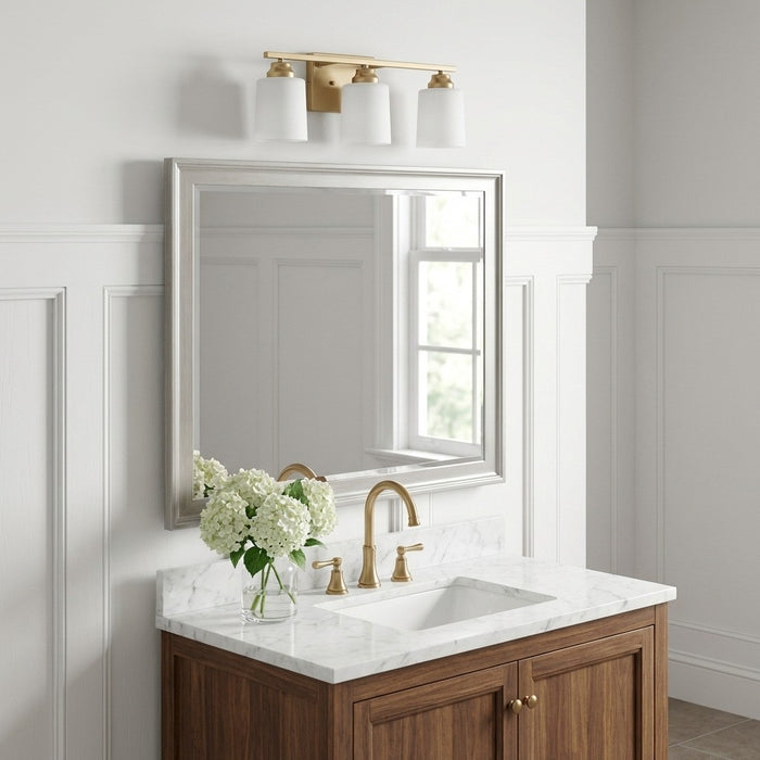 Myhouse Lighting Generation Lighting - 4420903EN3-848 - Three Light Bath - Vinton - Satin Brass