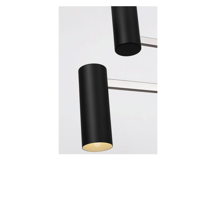 Myhouse Lighting Generation Lighting - GLC2068BN - Eight Light Chandelier - Zentro - Brushed Nickel