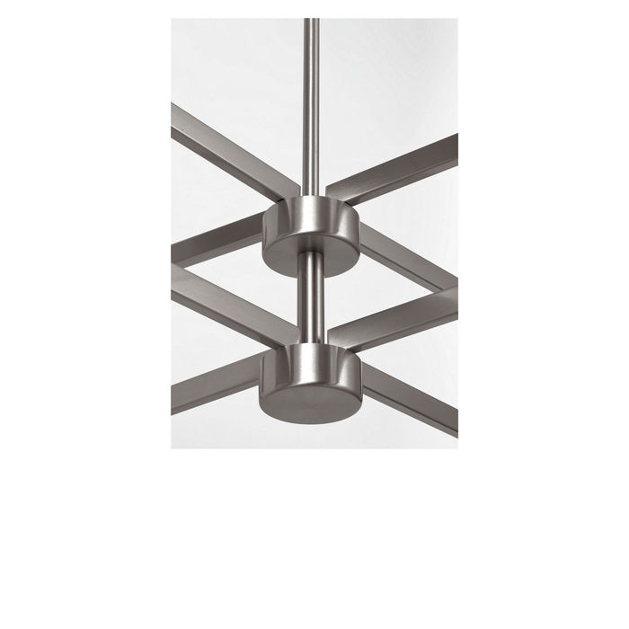 Myhouse Lighting Generation Lighting - GLC2068BNE - Eight Light Chandelier - Zentro - Brushed Nickel