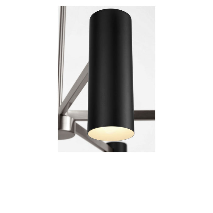 Myhouse Lighting Generation Lighting - GLC2068BNE - Eight Light Chandelier - Zentro - Brushed Nickel