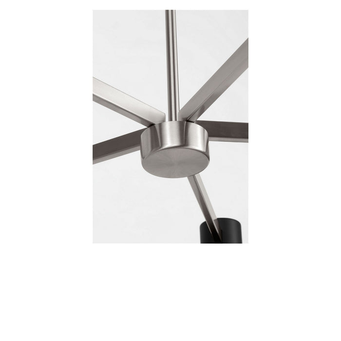 Myhouse Lighting Generation Lighting - GLC2068BNE - Eight Light Chandelier - Zentro - Brushed Nickel