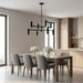 Myhouse Lighting Generation Lighting - GLC2068MBK - Eight Light Chandelier - Zentro - Midnight Black