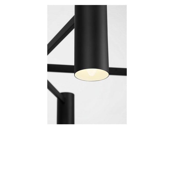 Myhouse Lighting Generation Lighting - GLC2068MBKE - Eight Light Chandelier - Zentro - Midnight Black