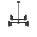 Myhouse Lighting Generation Lighting - GLC2068MBKE - Eight Light Chandelier - Zentro - Midnight Black