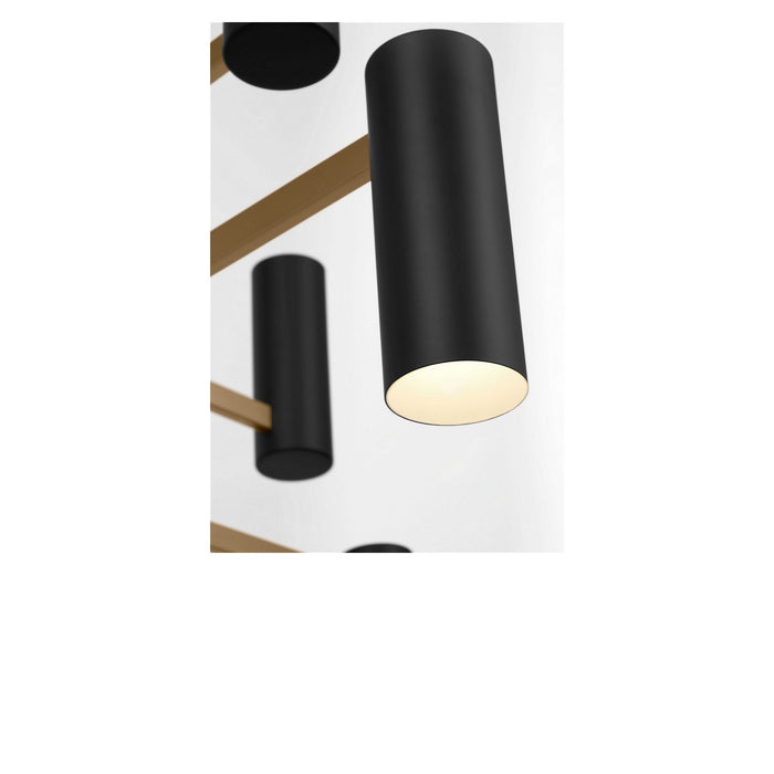 Myhouse Lighting Generation Lighting - GLC2068SB - Eight Light Chandelier - Zentro - Satin Brass