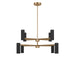 Myhouse Lighting Generation Lighting - GLC2068SB - Eight Light Chandelier - Zentro - Satin Brass