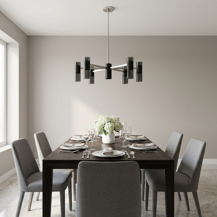 Myhouse Lighting Generation Lighting - GLC2055BN - Five Light Chandelier - Zentro - Brushed Nickel