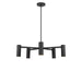 Myhouse Lighting Generation Lighting - GLC2055MBK - Five Light Chandelier - Zentro - Midnight Black