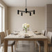 Myhouse Lighting Generation Lighting - GLC2055MBK - Five Light Chandelier - Zentro - Midnight Black