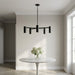 Myhouse Lighting Generation Lighting - GLC2055MBKE - Five Light Chandelier - Zentro - Midnight Black