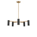 Myhouse Lighting Generation Lighting - GLC2055SB - Five Light Chandelier - Zentro - Satin Brass