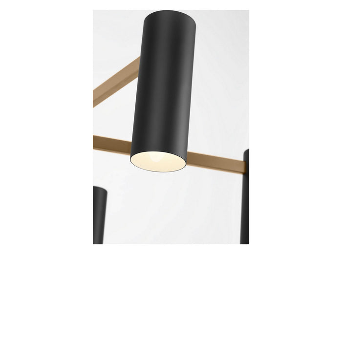 Myhouse Lighting Generation Lighting - GLC2055SBE - Five Light Chandelier - Zentro - Satin Brass
