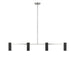 Myhouse Lighting Generation Lighting - GLC2074BNE - Four Light Linear Chandelier - Zentro - Brushed Nickel