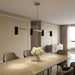 Myhouse Lighting Generation Lighting - GLC2074BNE - Four Light Linear Chandelier - Zentro - Brushed Nickel