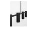 Myhouse Lighting Generation Lighting - GLC2074MBK - Four Light Linear Chandelier - Zentro - Midnight Black