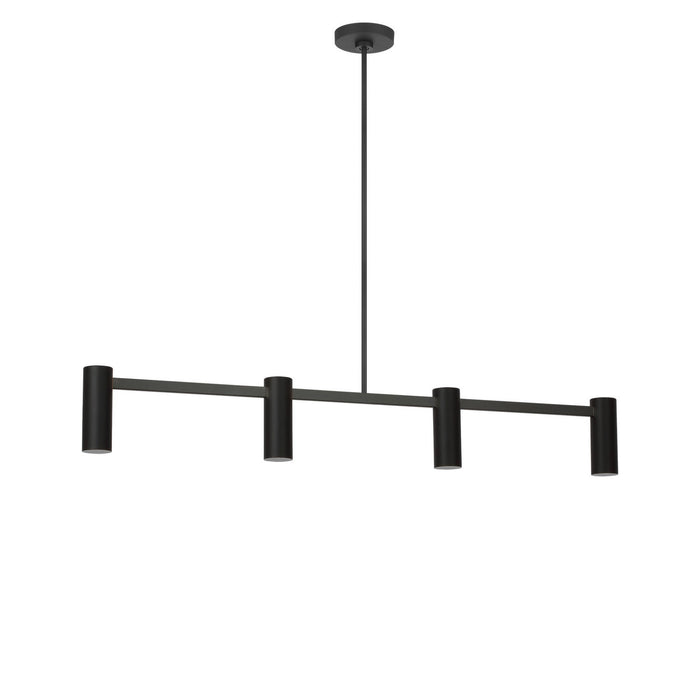Myhouse Lighting Generation Lighting - GLC2074MBKE - Four Light Linear Chandelier - Zentro - Midnight Black