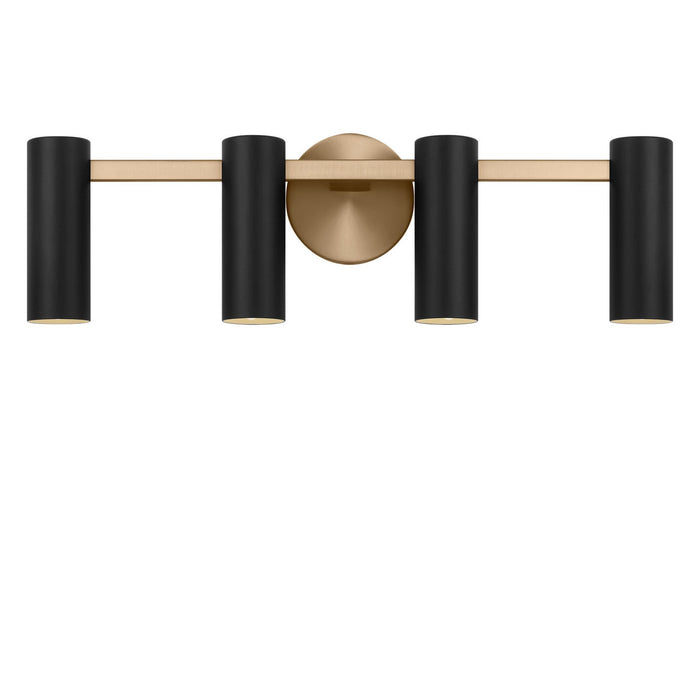 Myhouse Lighting Generation Lighting - GLV2084SB - Four Light Vanity - Zentro - Satin Brass