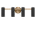 Myhouse Lighting Generation Lighting - GLV2084SB - Four Light Vanity - Zentro - Satin Brass