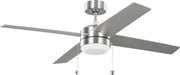 Myhouse Lighting Generation Lighting - 4LNI52BSAWD - 52" Ceiling Fan - Loni - Brushed Steel