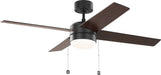 Myhouse Lighting Generation Lighting - 4LNI52MBKAWD - 52" Ceiling Fan - Loni - Midnight Black
