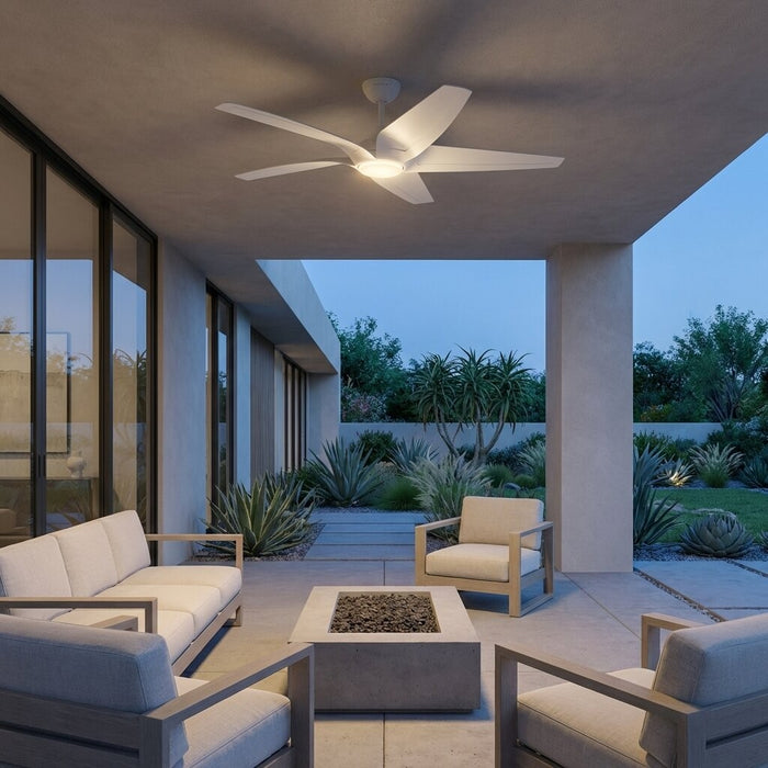 Myhouse Lighting Generation Lighting - 5DLWCSM56RZWD - 56" Ceiling Fan - Dellwood - Matte White