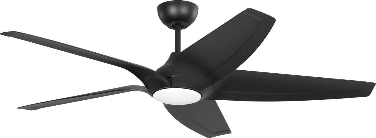 Myhouse Lighting Generation Lighting - 5DLWCSM56MBKD - 56" Ceiling Fan - Dellwood - Midnight Black