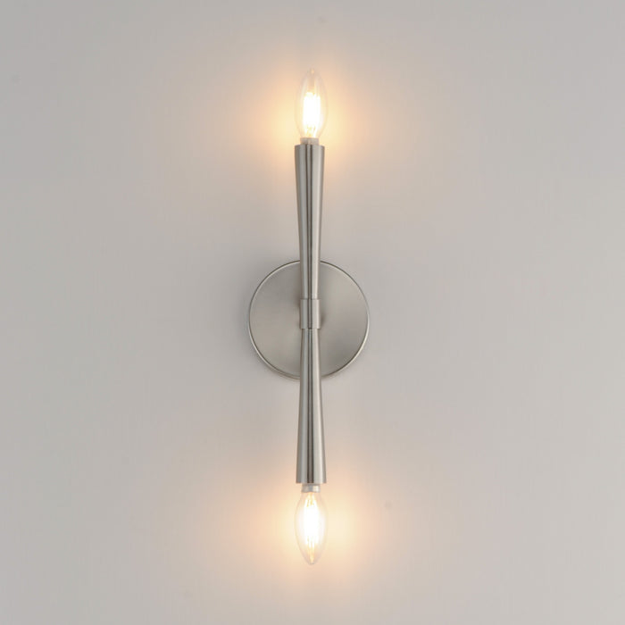Myhouse Lighting Maxim - 24620SN - Two Light Wall Sconce - Rome - Satin Nickel