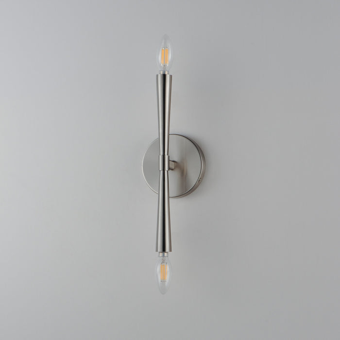 Myhouse Lighting Maxim - 24620SN - Two Light Wall Sconce - Rome - Satin Nickel