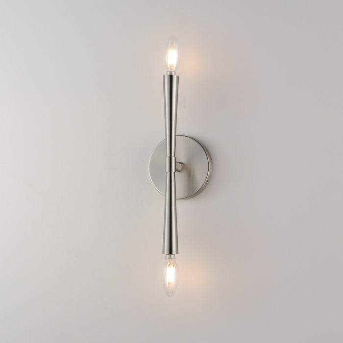Myhouse Lighting Maxim - 24620SN - Two Light Wall Sconce - Rome - Satin Nickel