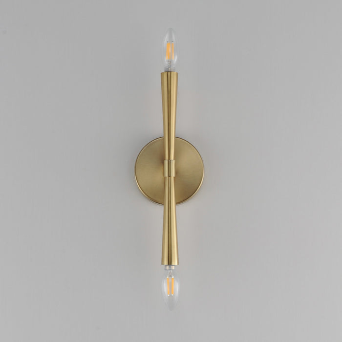 Myhouse Lighting Maxim - 24620SBR - Two Light Wall Sconce - Rome - Satin Brass