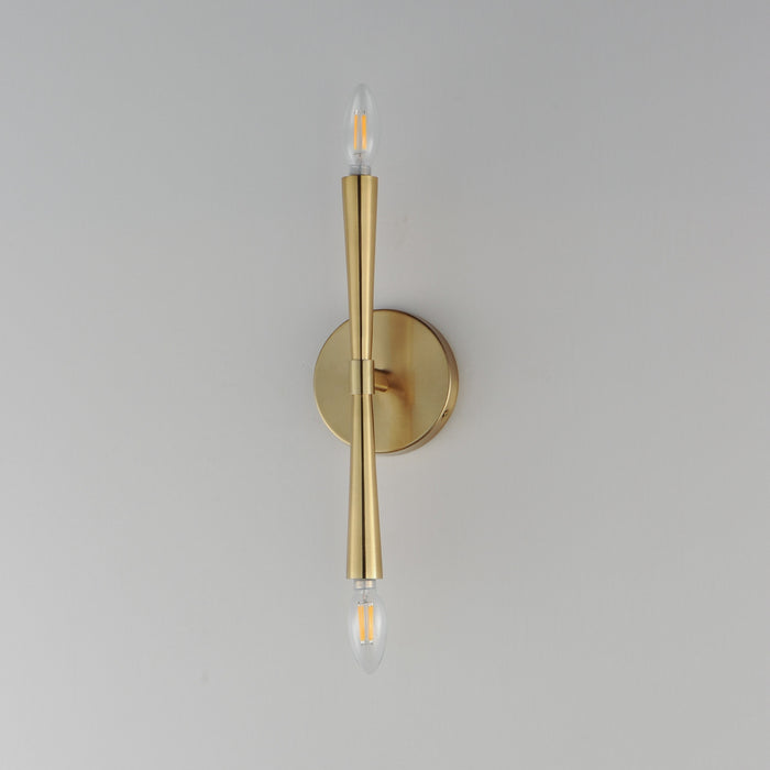 Myhouse Lighting Maxim - 24620SBR - Two Light Wall Sconce - Rome - Satin Brass