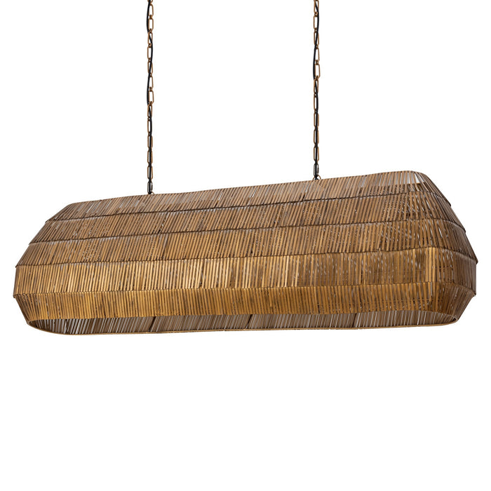 Myhouse Lighting Maxim - 29185AB - Five Light Linear Pendant - Gilda - Antique Brass