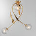 Myhouse Lighting Maxim - 28714CRGL - Three Light Flush Mount - Firenze - Gold Leaf