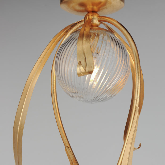 Myhouse Lighting Maxim - 28714CRGL - Three Light Flush Mount - Firenze - Gold Leaf